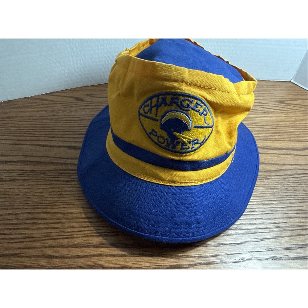 Vintage San Diego Los Angeles Chargers Charger Power NFL Bucket Hat Size L